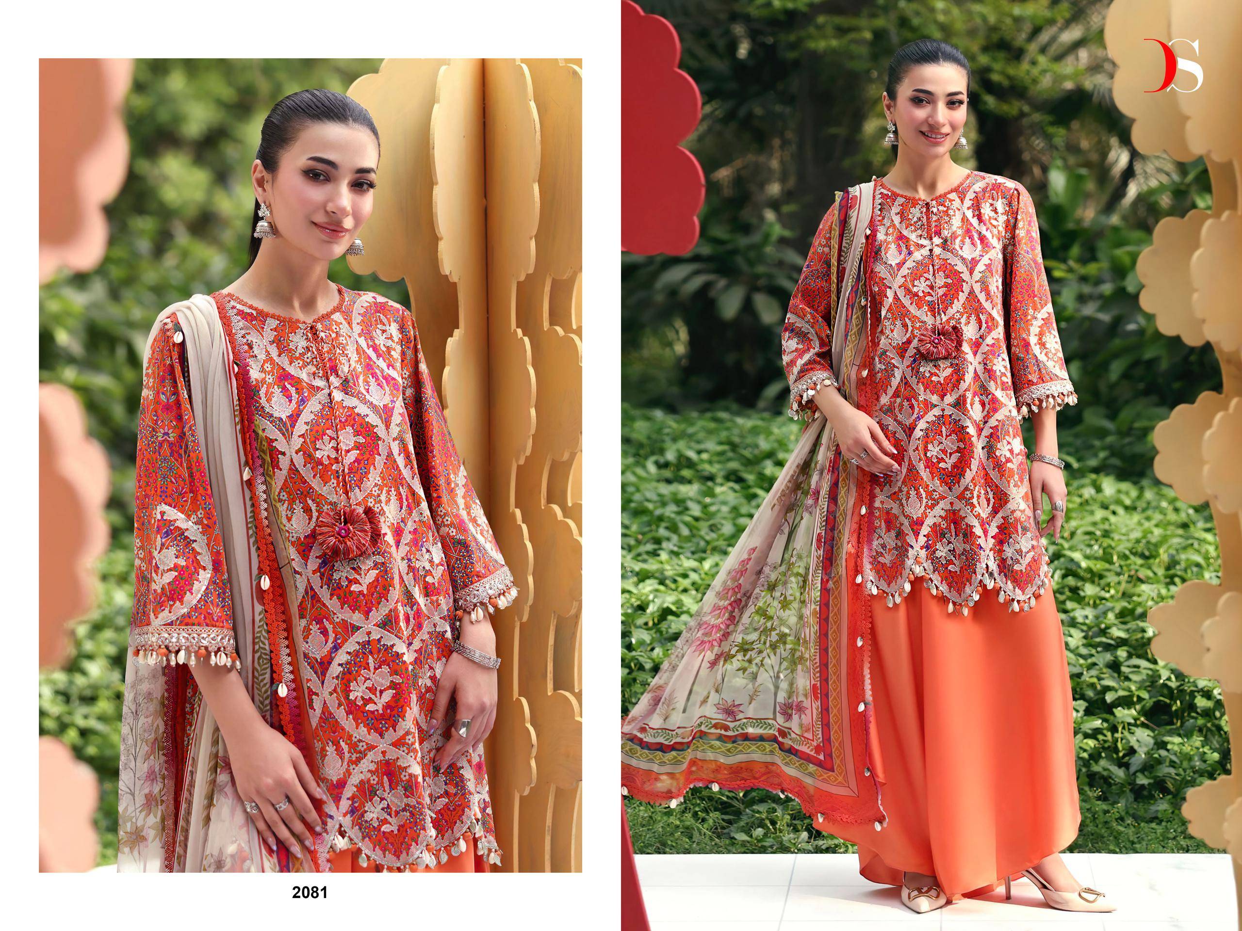 MARIA B. Mprint 25-7 by DEEPSY SUITS 2081 To 2088 Series Beautiful Pakistani Suits Wear Pure Cotton Dresses At Wholesale Price